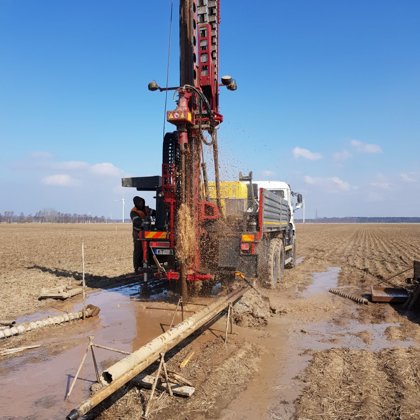 Core drilling for designed Wind park in Ventspils (Latvia)