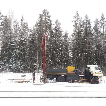 Urbšanas darbi Rail Baltica trasē. 