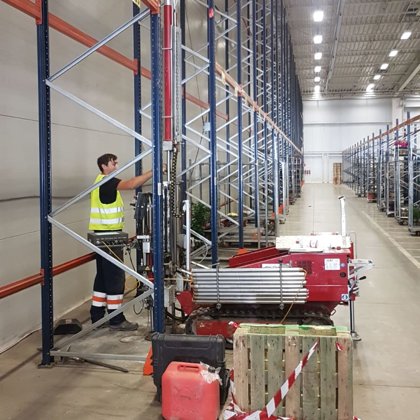 Statiskās zondēšanas (CPT) darbi esošas noliktavas iekšpusē pārbūves vajadzībām