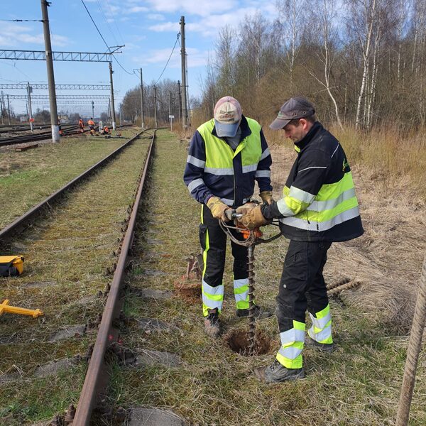 Urbšanas darbi dzelzceļa tīkla modernizācijas ietvaros.