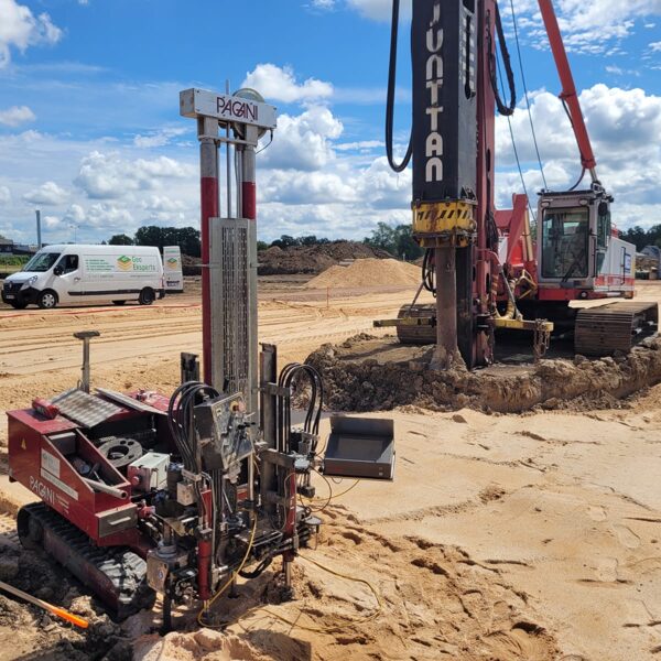 Statiskā zondēšana CPT objektā Valmierā, ģeotehnisko apstākļu precizēšanai. 