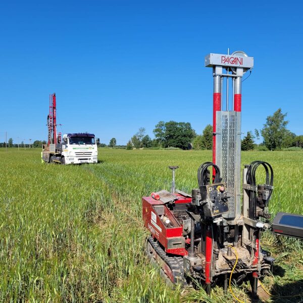 Izpētes darbi vēja parka apakšstacijai Valmieras novadā.