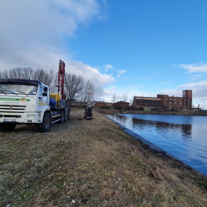 Ģeotehniskā izpēte Liepājā, uz Karostas kanāla norobežojošās sienas