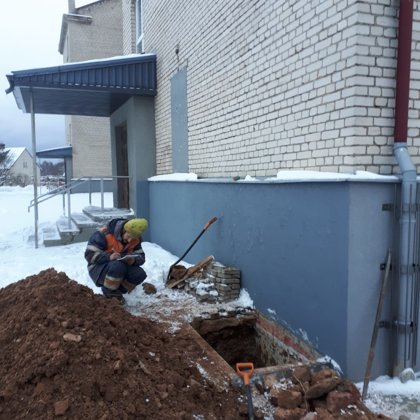 Esošas ēkas pamatu šurfēšana un apsekošana