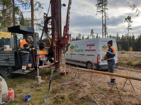 Core drilling in "RAIL BALTICA" project in Latvia