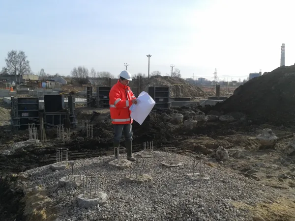 Pārbaudei atbilstoši sagatavoti pāļi (VID ēkas jaunbūve)